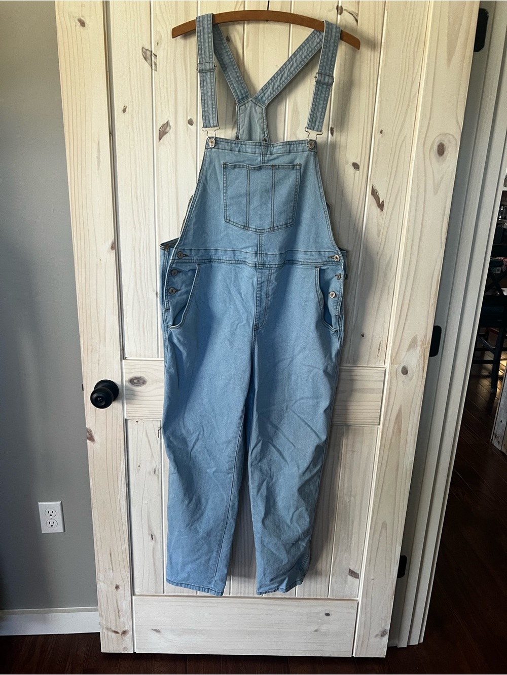 Light Blue Denim Overalls